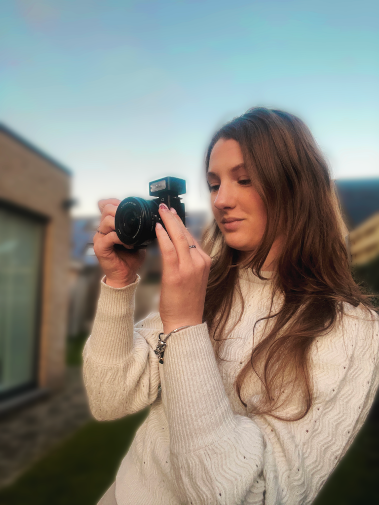 Foto van mezelf met mijn camera